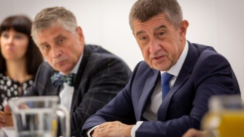 Hejtman Moravskoslezského kraje Ivo Vondrák a Andrej Babiš.