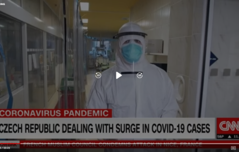 Reportér CNN ve zlínské nemocnici 