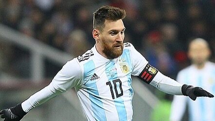 Lionel Messi v dresu argentinské reprezentace 