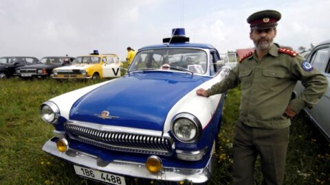 Majitelé a příznivci automobilů značky Gaz a Volha uspořádali klubový sraz. 