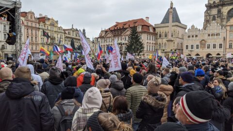 Demonstrace na Staroměstském náměstí, ilustrační snímek 