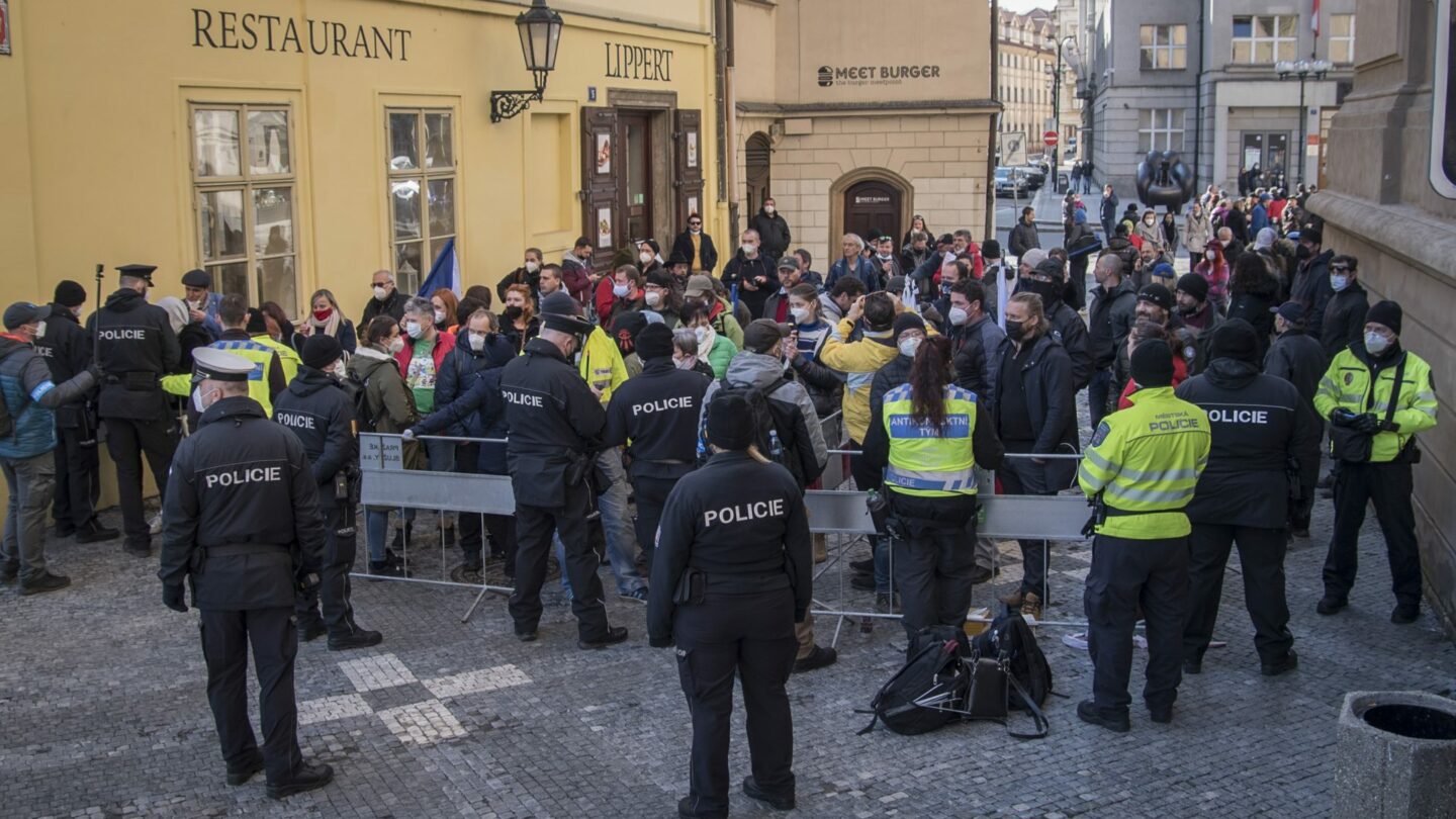 Ilustrační foto. Demonstrace odpůrců vakcinace