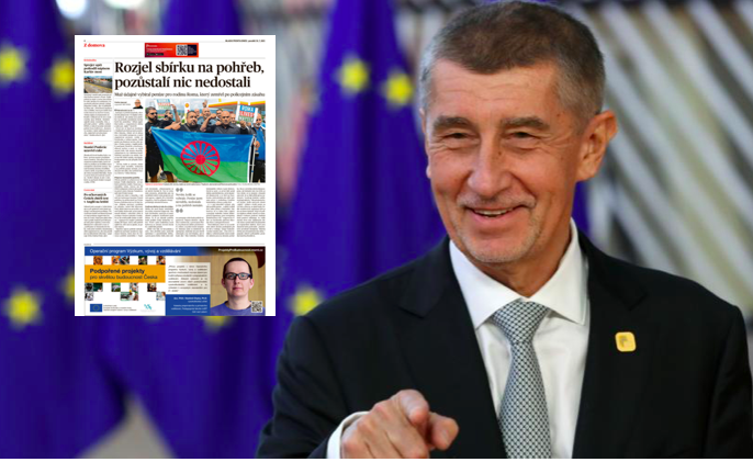 Andrej Babiš, EU a inzerce v MF DNES