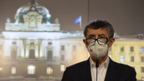 Premiér Andrej Babiš (ANO) na tiskové konferenci