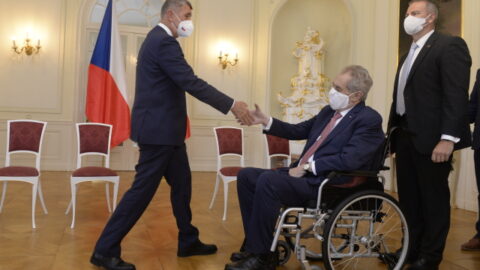 Premiér Andrej Babiš (ANO) a prezident Miloš Zeman