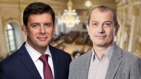 Jan Skopeček (ODS) a Věslav Michalik (STAN).