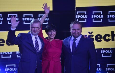 Petr Fiala, Markéta Pekarová Adamová a Marian Jurečka