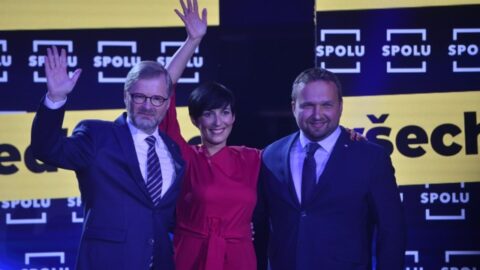 Petr Fiala, Markéta Pekarová Adamová a Marian Jurečka