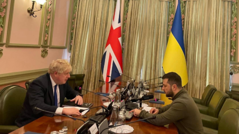 Boris Johnson, Volodymyr Zelenskyj