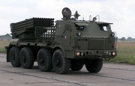 Raketomet RM-70 v barvách české armády