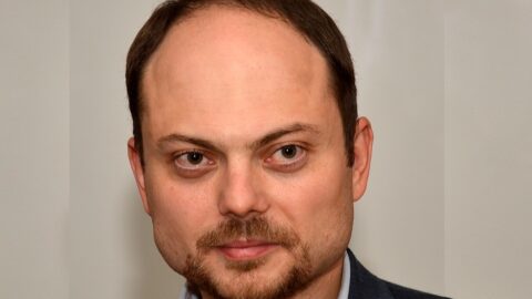 Vladimir Kara-Murza, vězněný ruský opoziční aktivista.