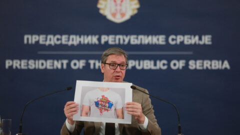 Srbský prezident Aleksandar Vučić
