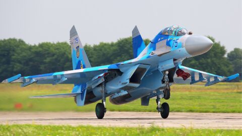 Ukrajinský Suchoj Su-27UB 