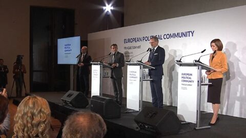 Tisková konference po jednání summitu EU