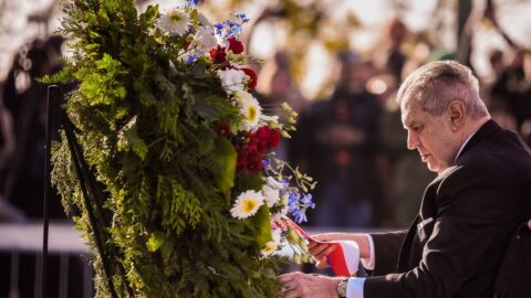 Prezident Miloš Zeman na pražském Vítkově