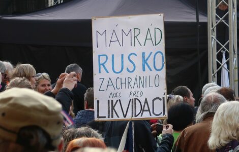 Proruská demonstrace 28. října 2022, Václavské náměstí