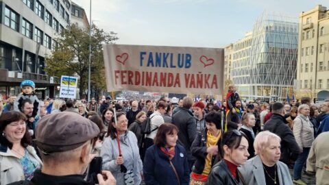 Demonstrace Milionu chvilek pro demokracii, Václavské náměstí, 30.10.2022