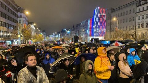 Koncert pro budoucnost na Václavském náměstí