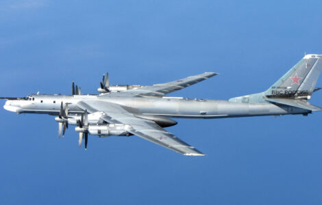 Bombardér Tu-95 slouží ruským agresorům jako odpalovací zařízení.