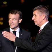 Andrej Babiš (ANO) a francouzský prezident Emmanuel Macron