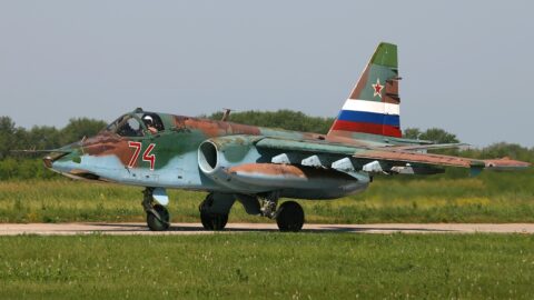 Ruský Suchoj Su-25. Ilustrační foto