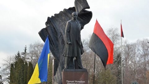 Pomník Stepana Bandery v ukrajinském Ternopilu