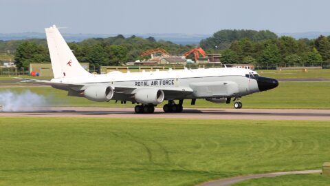 Britský průzkumný letoun RC-135 Rivet Joint