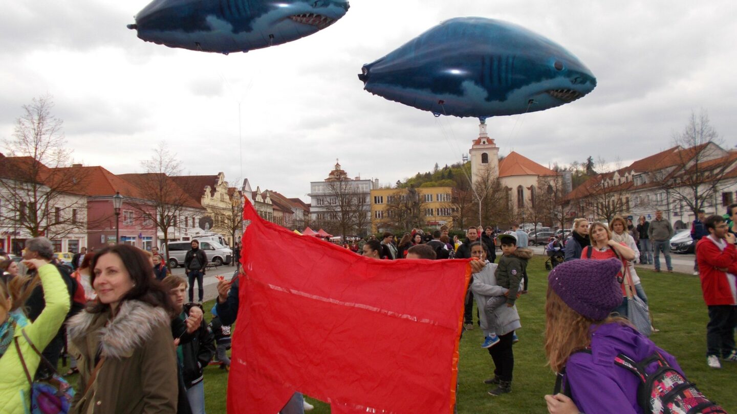 Protest proti Miloši Zemanovi v Berouně.