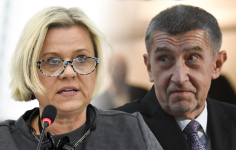 Europoslankyně Veronika Vrecionová (ODS), expremiér Andrej Babiš (ANO)