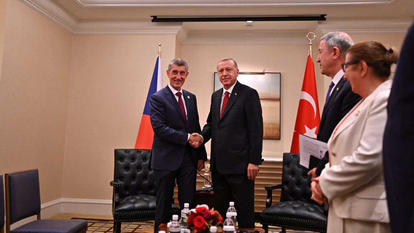 Andrej Babiš a znovuzvolený turecký prezident Recep Tayyip Erdoğan