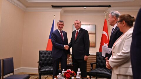 Andrej Babiš a znovuzvolený turecký prezident Recep Tayyip Erdoğan