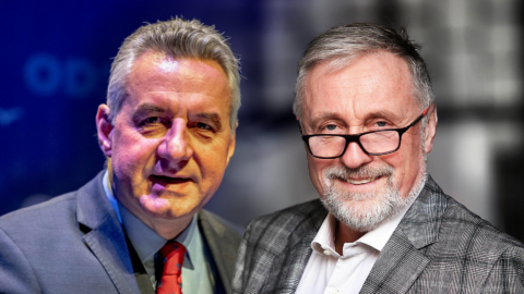 Europoslanec Jan Zahradil (ODS), expremiér Mirek Topolánek