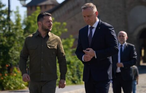 Polský prezident Andrzej Duda a ukrajinský prezident Volodymyr Zelenskyj