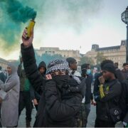 Propalestinská demonstrace v Londýně 14. října 2023 (ilustrační foto)