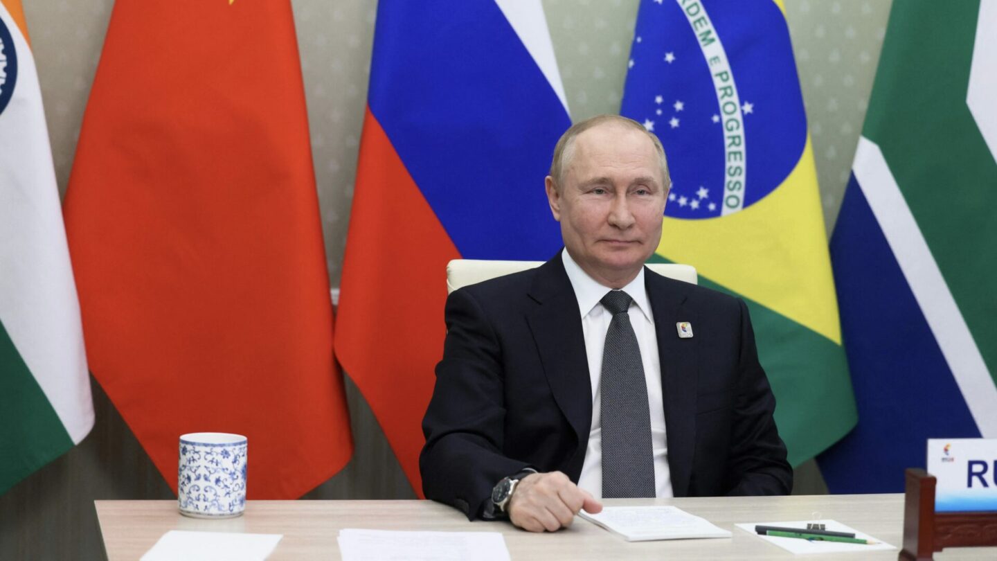 Ruský prezident Vladimir Putin na summitu uskupení BRICS v červnu loňského roku.