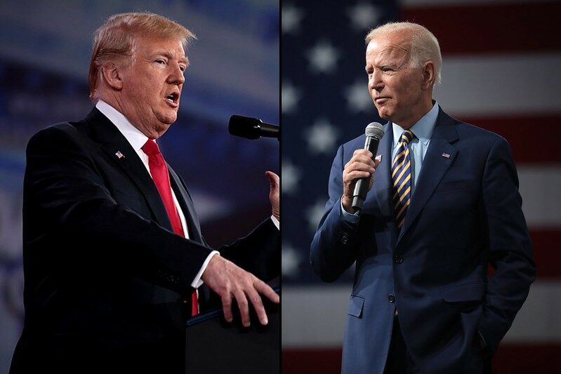 Donald Trump a Joe Biden