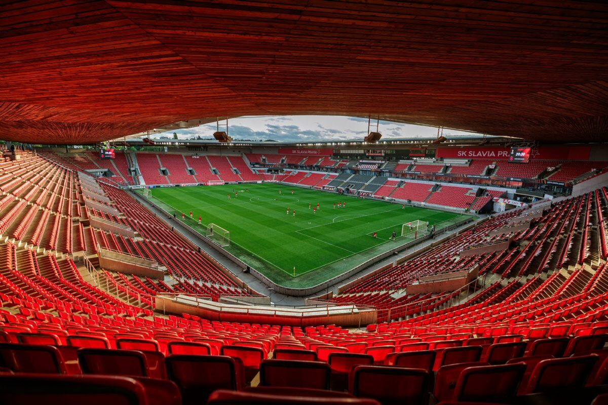 Stadion Slavie v pražském Edenu