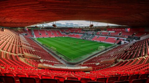 Stadion Slavie v pražském Edenu