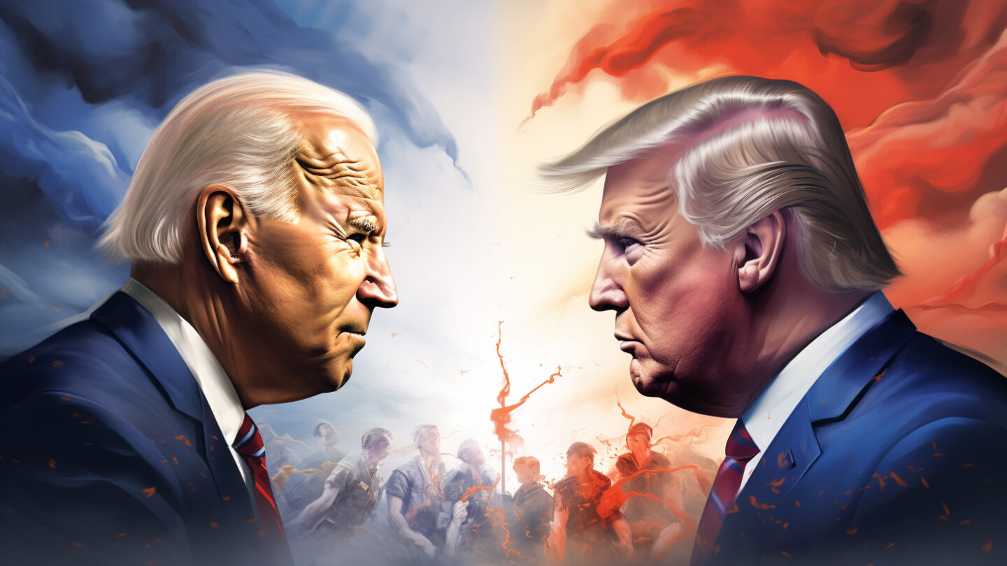 Joe Biden a Donald Trump