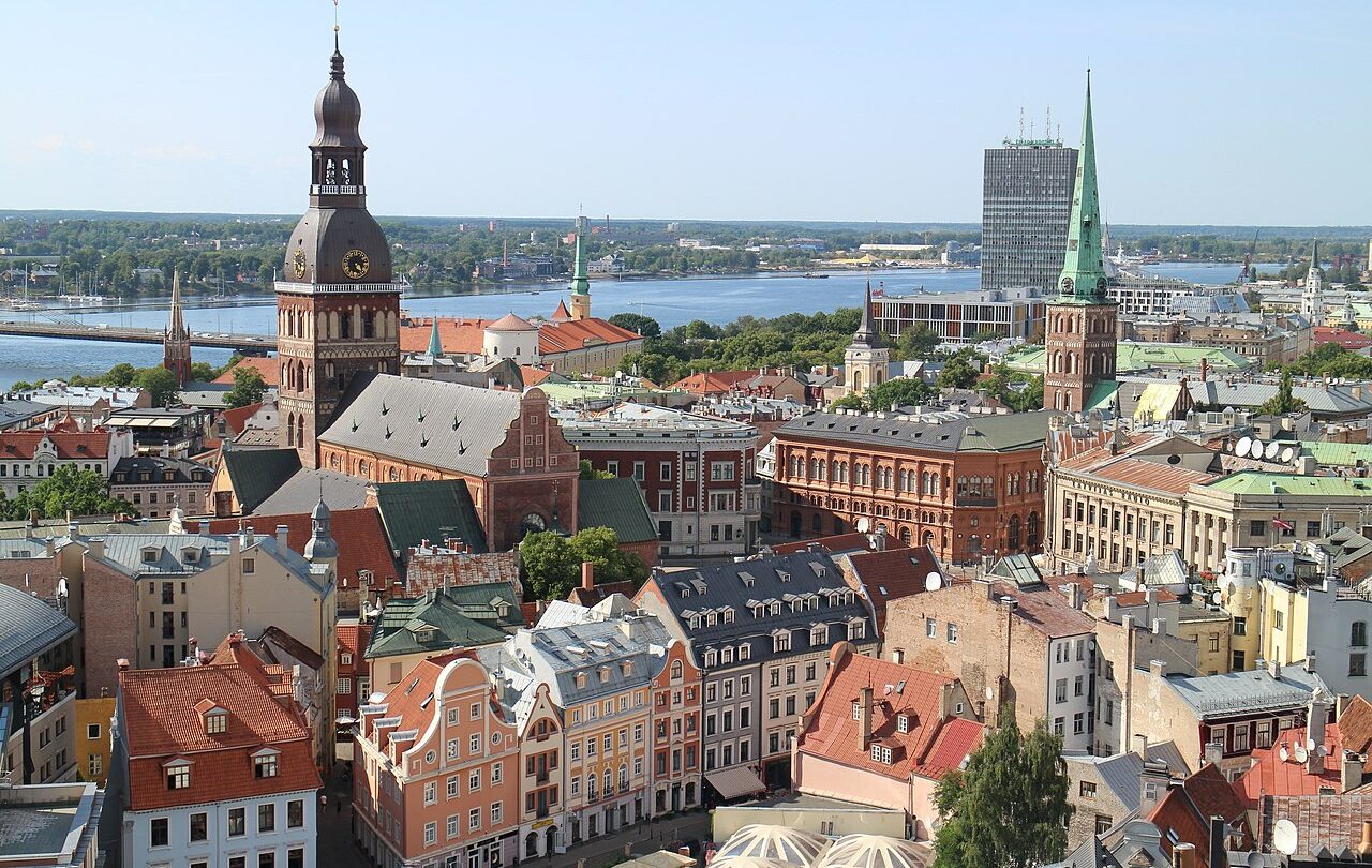 Historické centrum Rigy, hlavního města Lotyšska