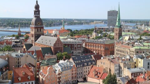 Historické centrum Rigy, hlavního města Lotyšska