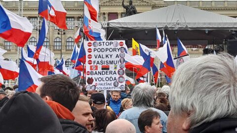 Demonstrace pořádaná stranou PRO Jindřicha Rajchla, 23. března 2024