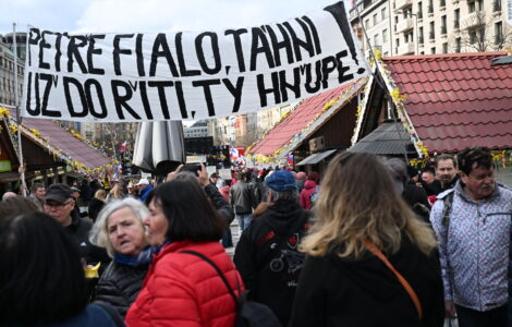 Demonstrace pořádaná stranou PRO Jindřicha Rajchla, 23. března 2024