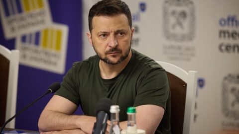 Ukrajinský prezident Volodymyr Zelenskyj 