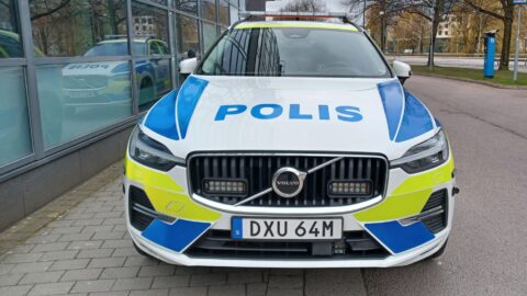 Švédská policie před Okresním soudem v Göteborgu (ilustrační foto)