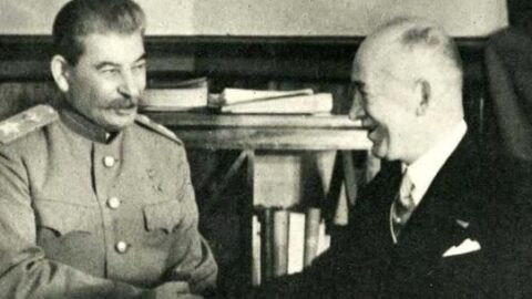 Josif Stalin a Edvard Beneš v roce 1943