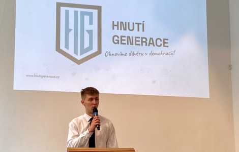 Předsedou Hnutí Generace je student Daniel Krutý