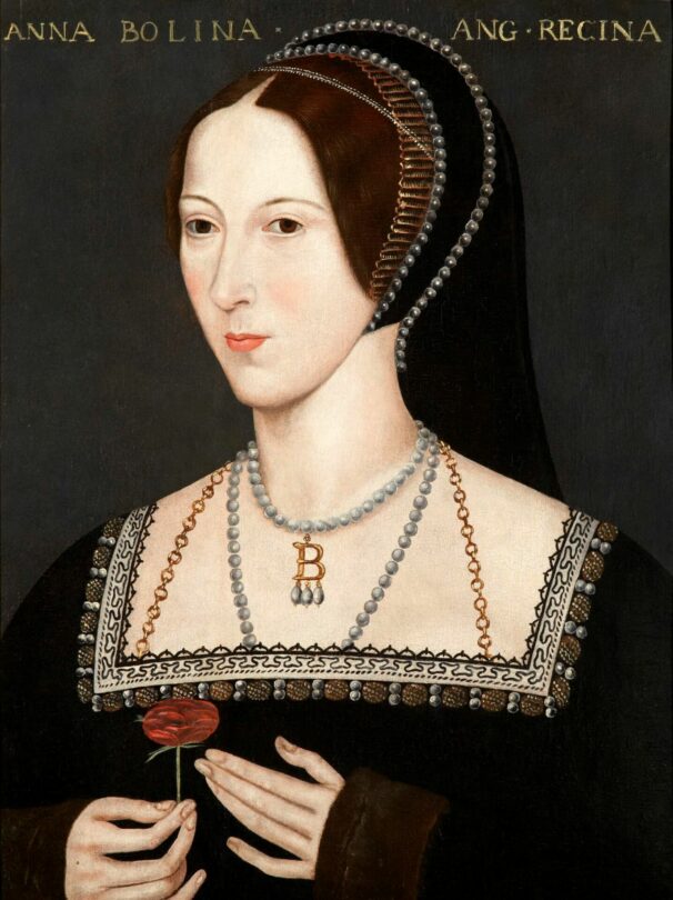 Jindřich VIII. nechal zničit všechny její portréty. Dnes zřejmě nejslavnější obraz Anny Boleynové se zrodil okolo roku 1550, tedy asi čtrnáct let po její smrti.