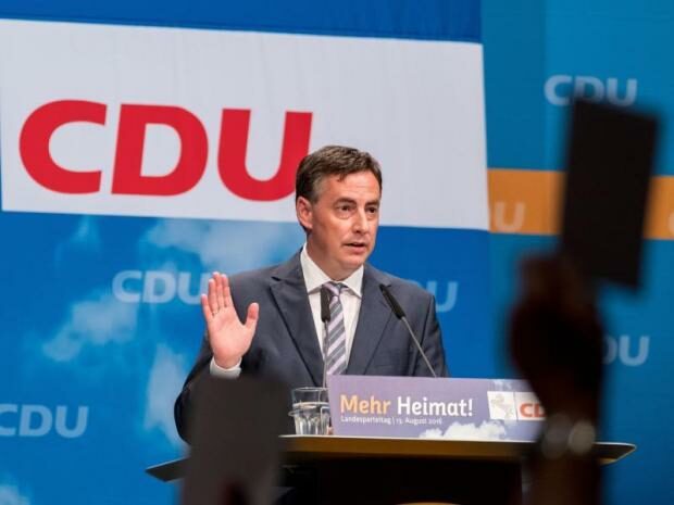 Předseda vítězné dolnosaské CDU David McAllister.