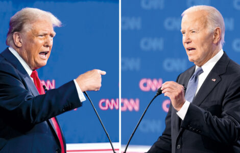 Joe Biden a Donald Trump se na konci června střetli v debatě CNN